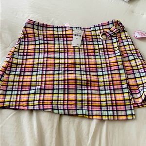 Justice wrap on skirt